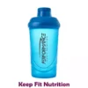 Performance Sports Nutrition Shaker 600ml blau, auslaufsicheres Fitness-Zubehör.
